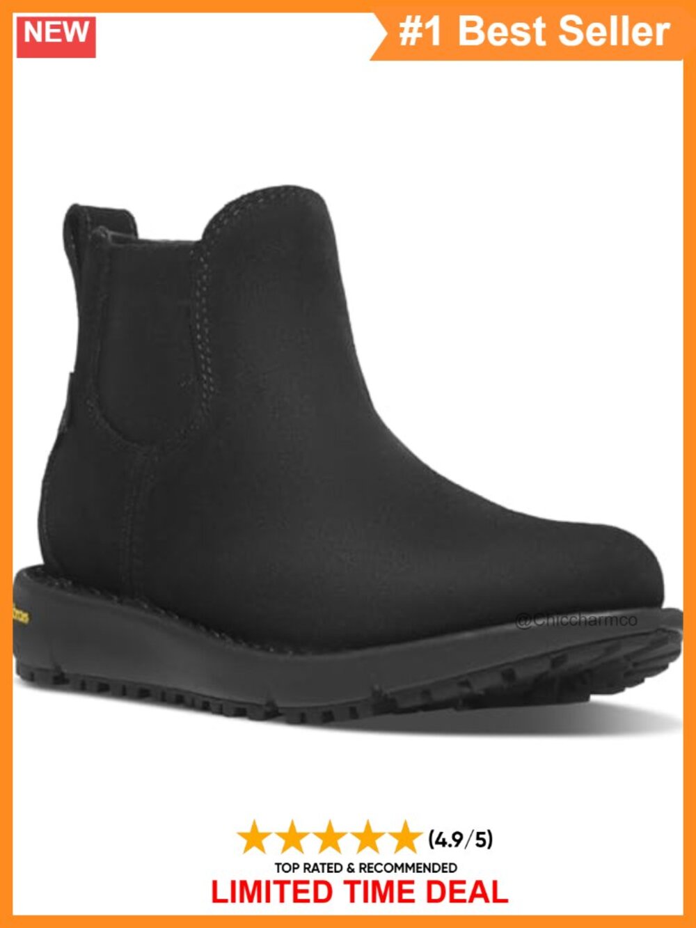 Gore-Tex Full-Grain Leather Chelsea Ankle Boots Waterproof Slip-On